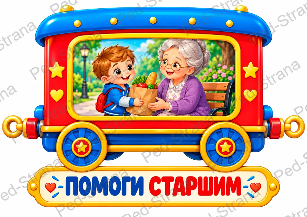 Оформление "Поезд добрых дел" — страница-пример 5