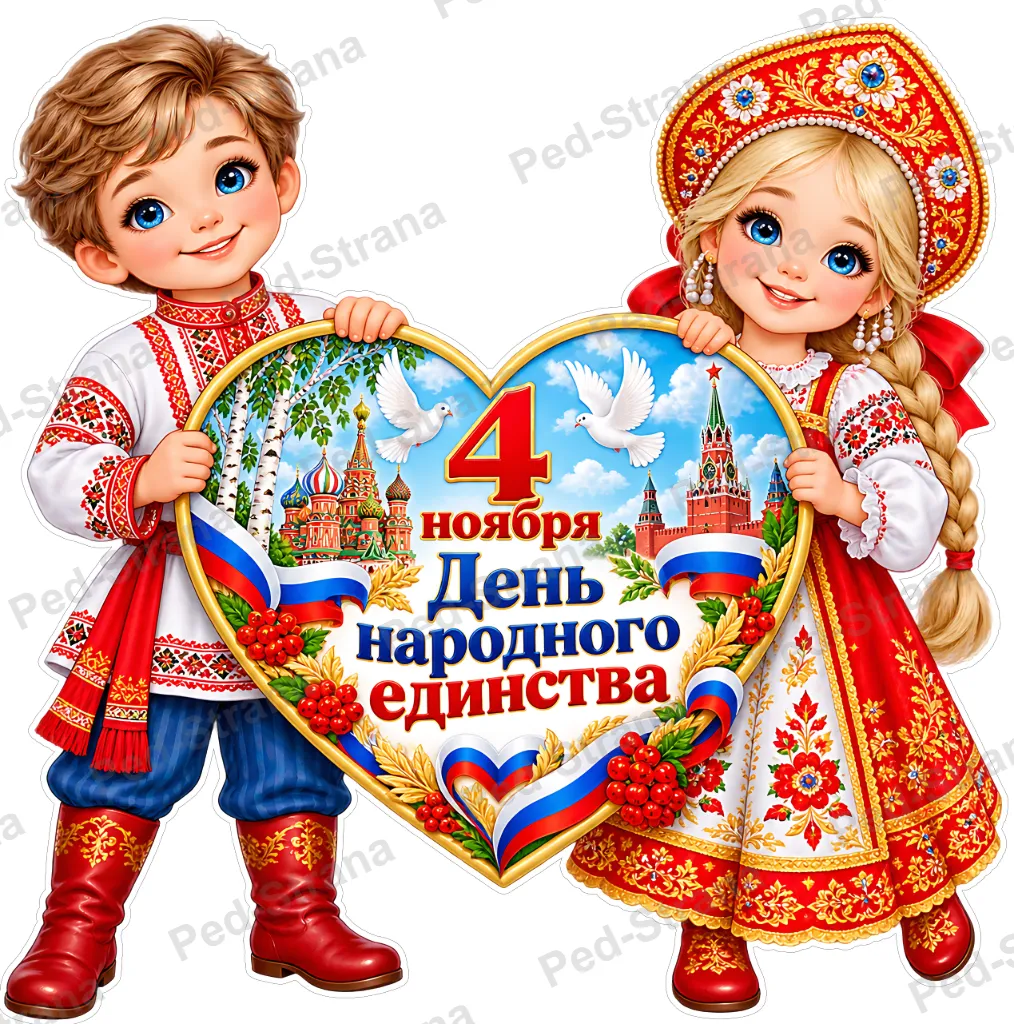 Оформление "4 ноября - День народного единства" — страница-пример 1
