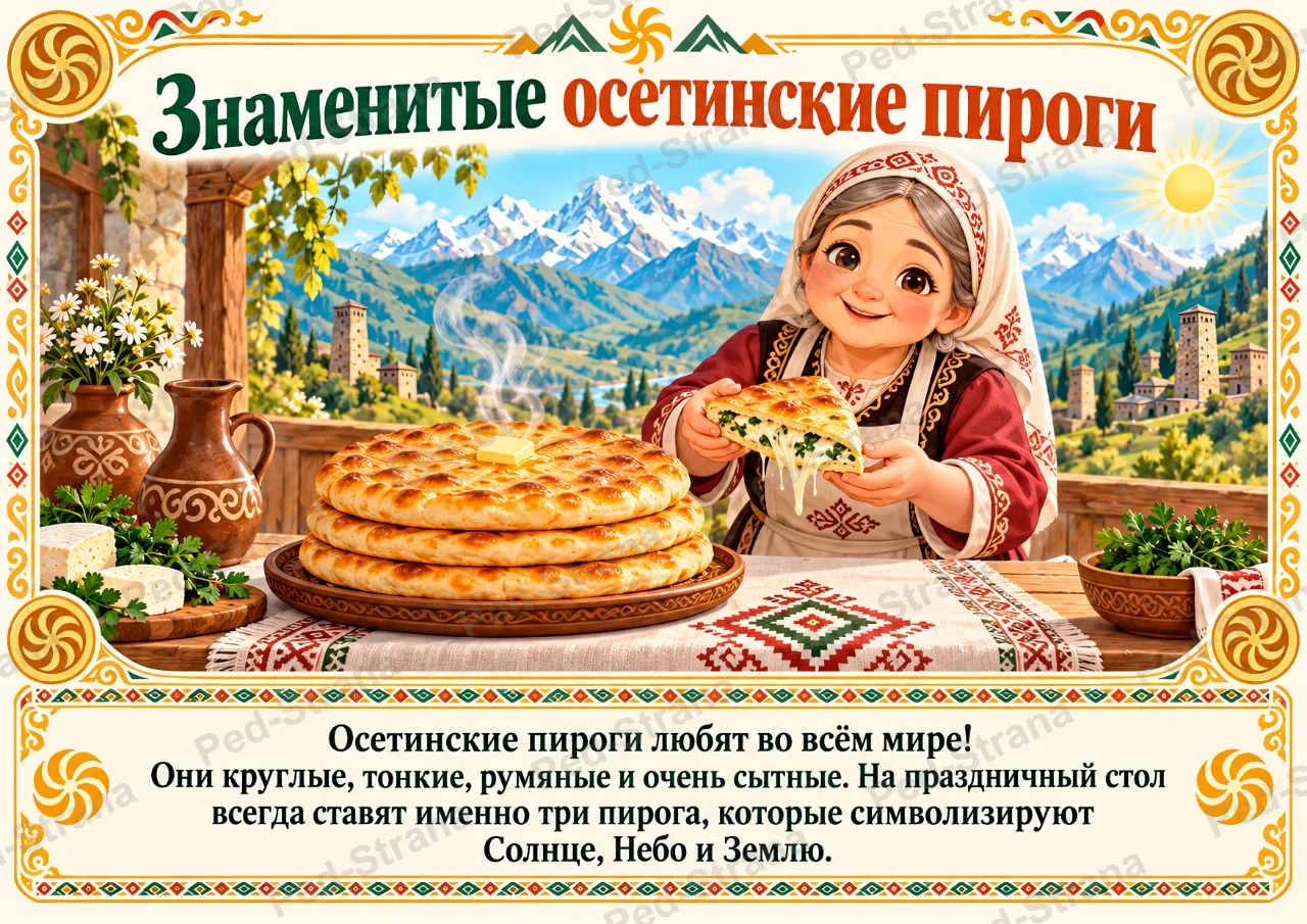 "Народы России: Осетины" — страница-пример 4