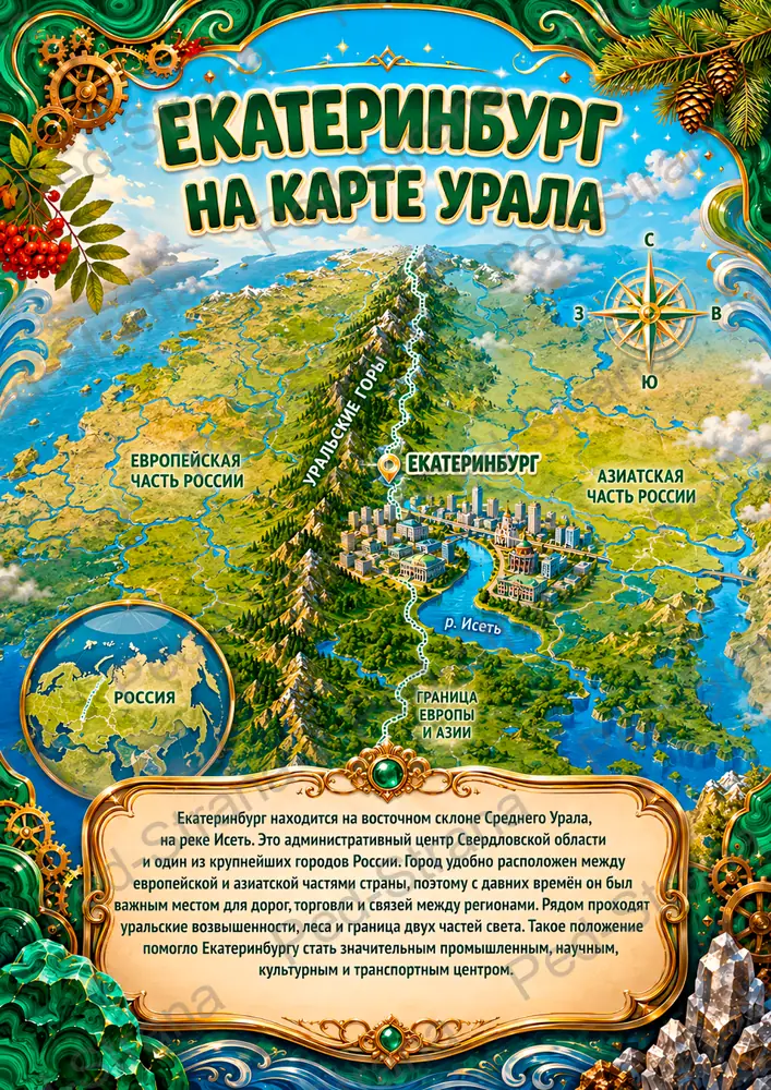 Тематический альбом "Город Екатеринбург" — страница-пример 4