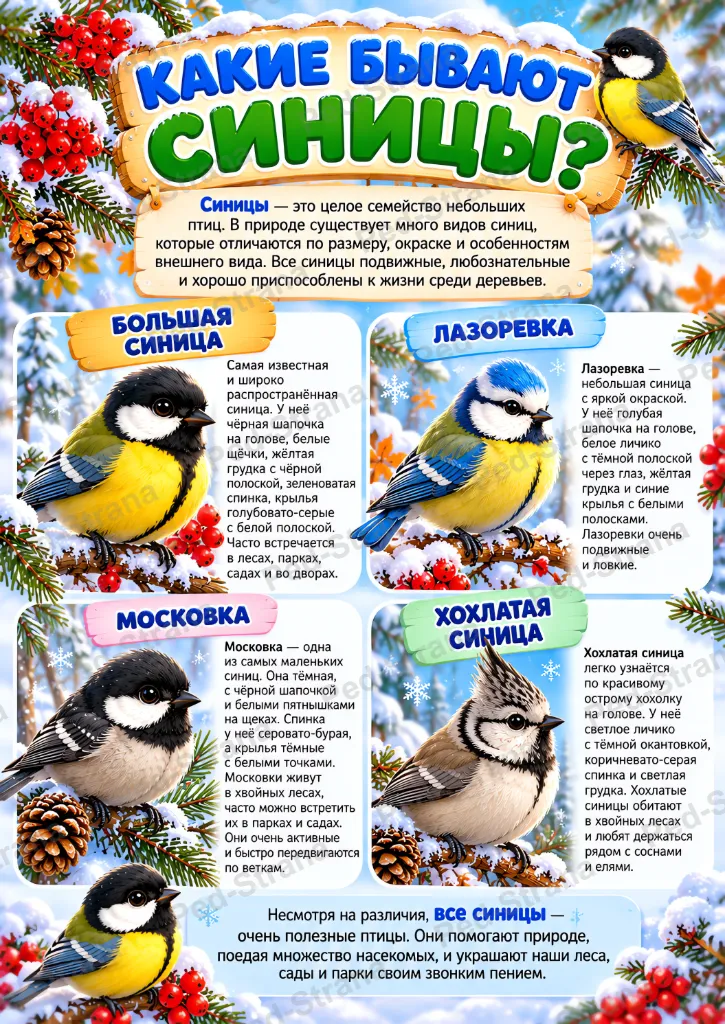 Папка - передвижка "12 ноября - Синичкин день" — страница-пример 3