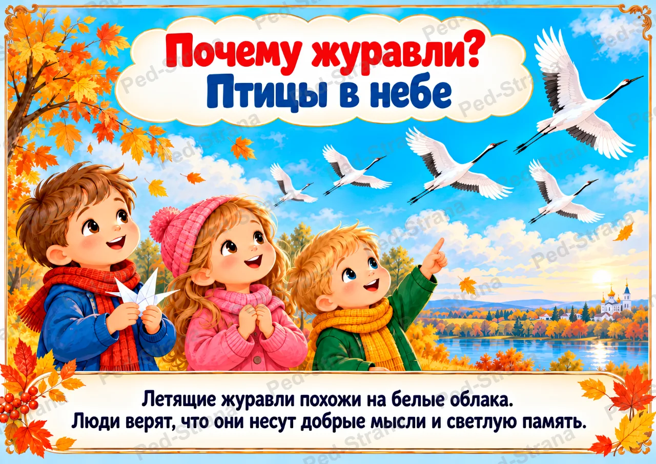 Презентация "22 октября - День белых журавлей" — страница-пример 3