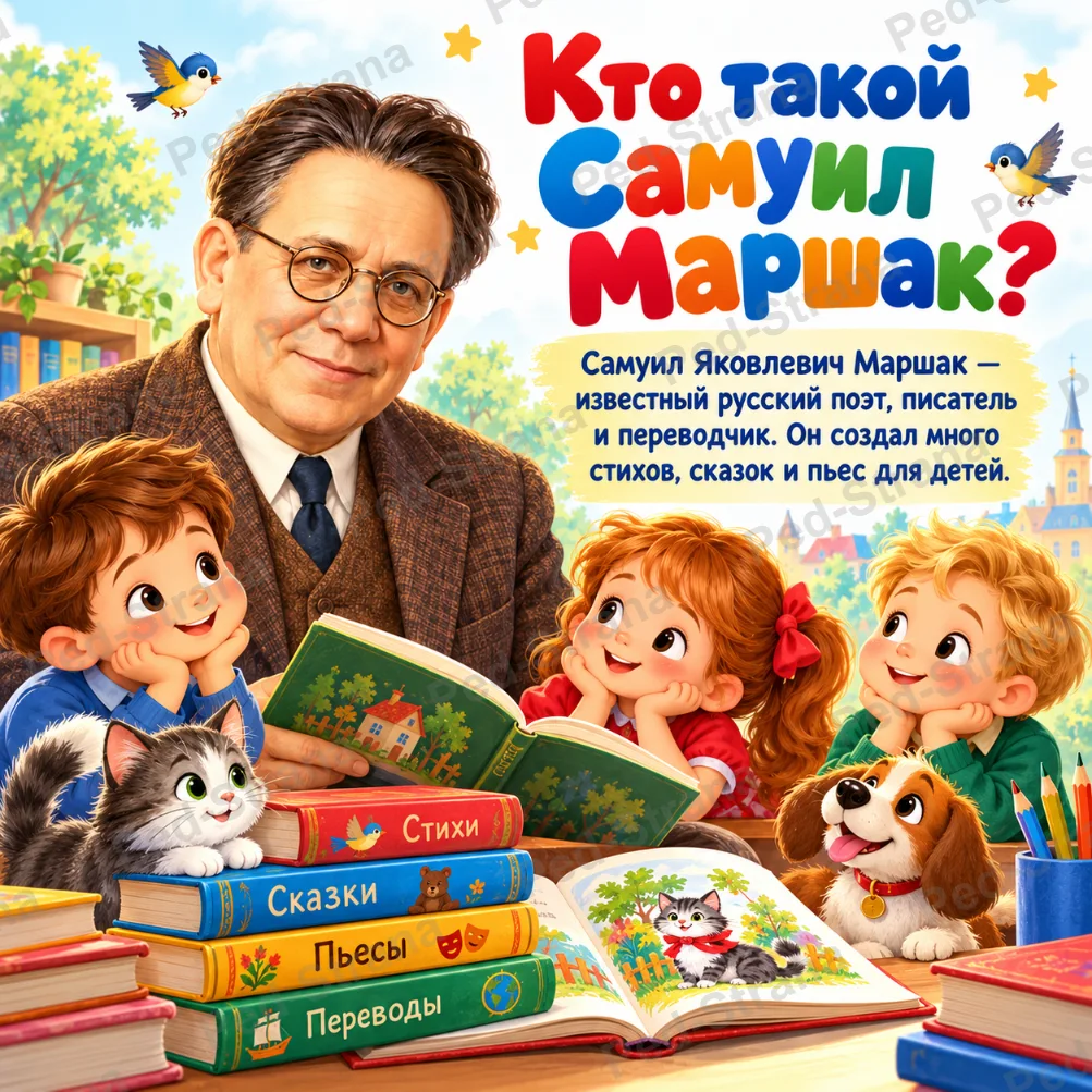 3 ноября - День рождения Самуила Маршака — страница-пример 1