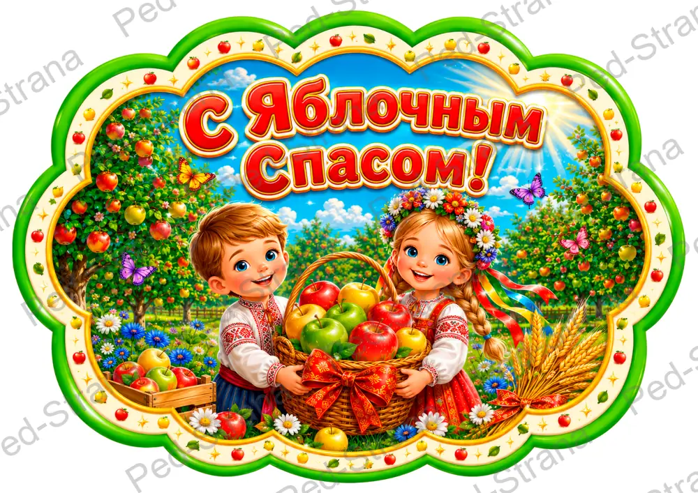 Речевые облачка "Яблочный Спас" — страница-пример 3