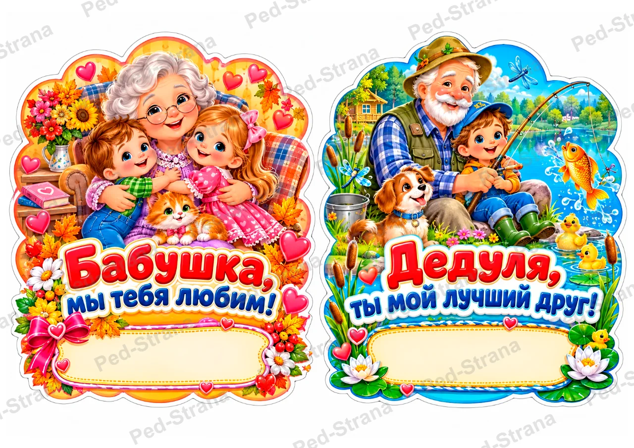 Сладкие открытки ко Дню бабушек и дедушек — страница-пример 2