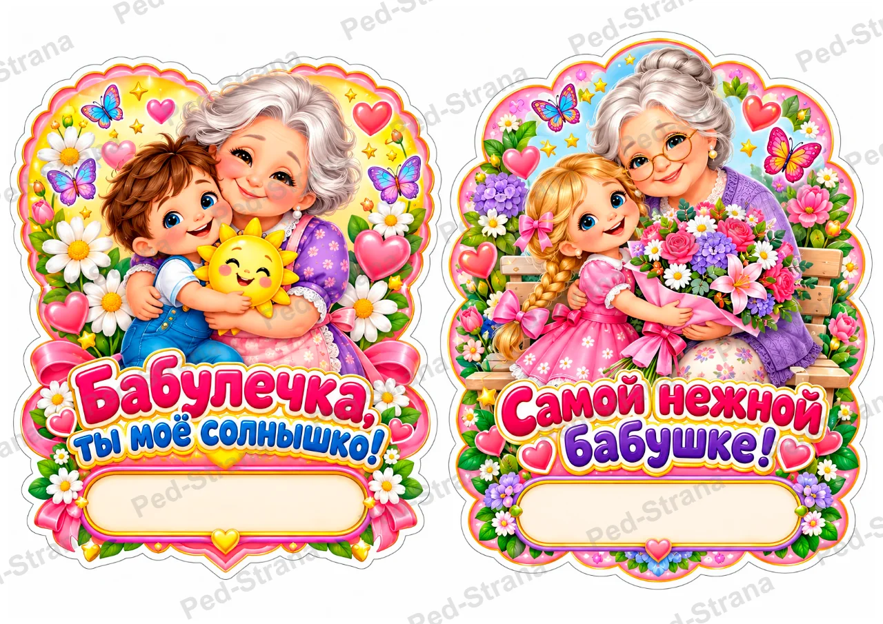 Сладкие открытки ко Дню бабушек и дедушек — страница-пример 4