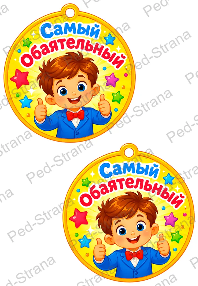 Медали для мальчиков — страница-пример 2