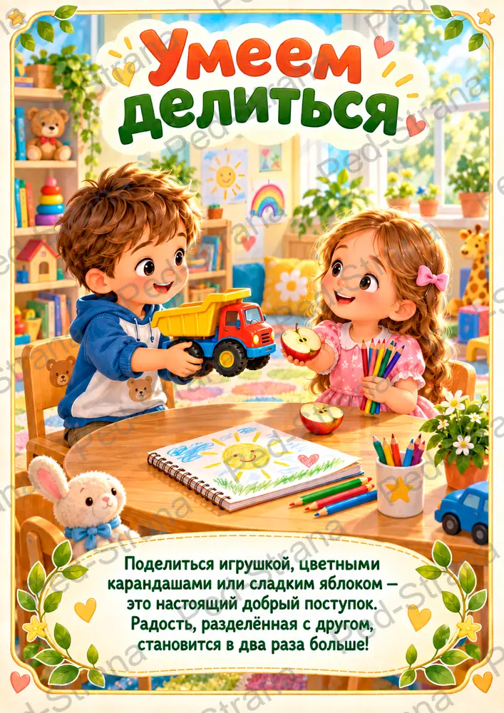 Тематический альбом "Азбука добрых дел" — страница-пример 5