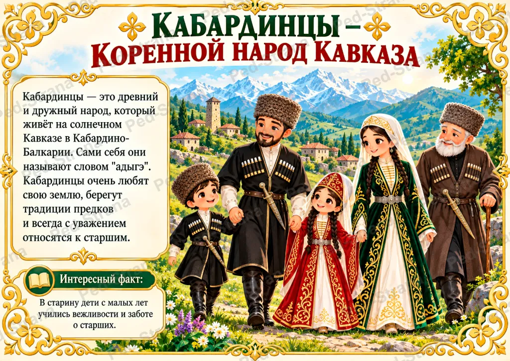Народы России: Кабардинцы — страница-пример 1