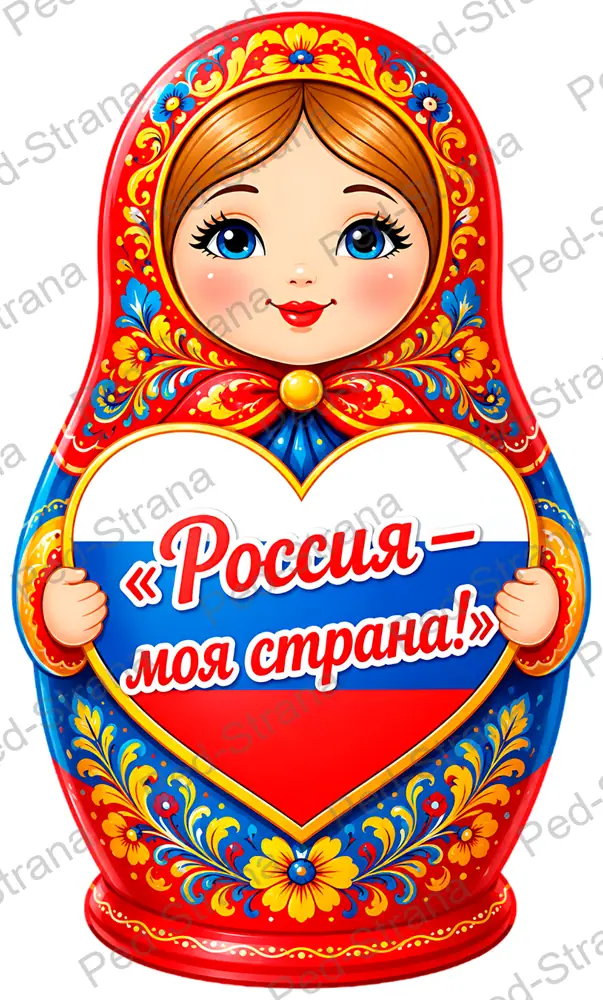 Матрёшки "День России" — страница-пример 10