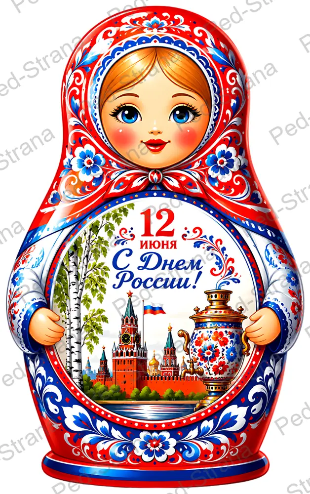 Матрёшки "День России" — страница-пример 15
