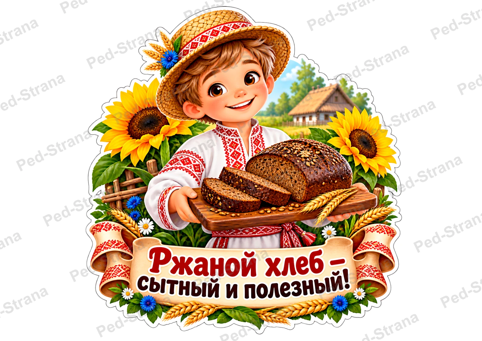Речевые облачка «Хлебная кругосветка - от каравая до багета» — страница-пример 2