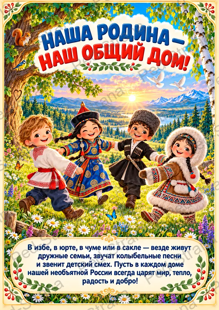 Тематический альбом "Где живут народы России" — страница-пример 17