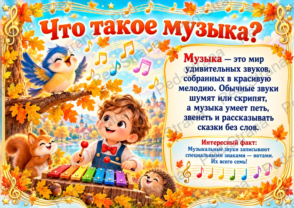 Тематический альбом "Международный день музыки" — страница-пример 3