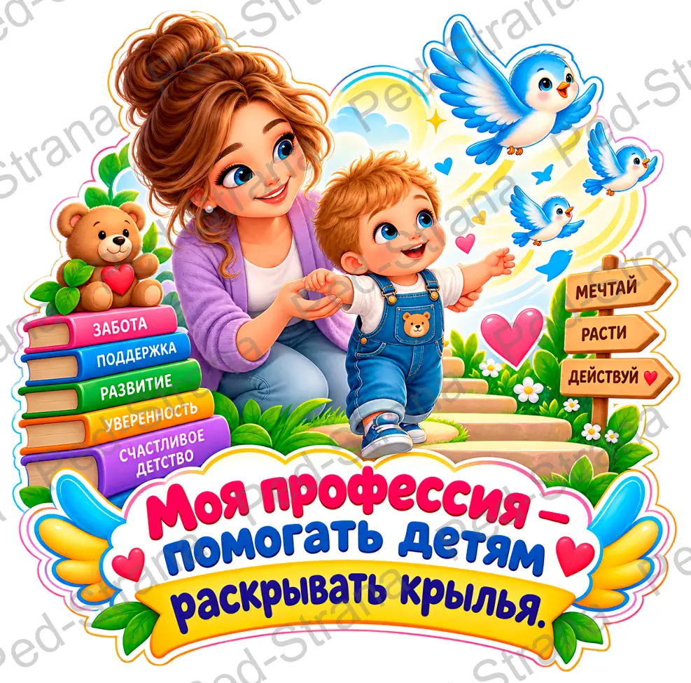 Облачка для оформления ко Дню дошкольного работника — страница-пример 10