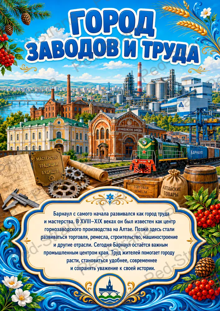 Тематический альбом "Город Барнаул" — страница-пример 12