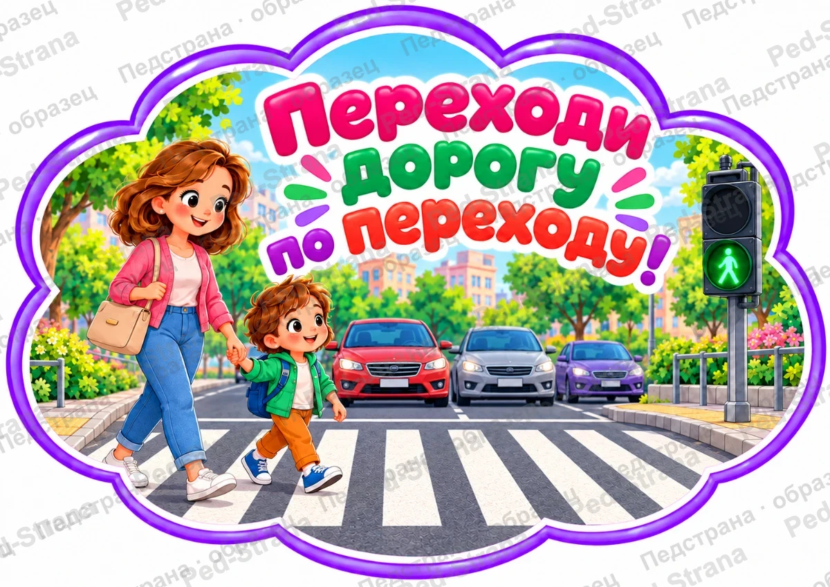 Речевые облачка «Я знаю правила дорожного движения!» — страница-пример 2