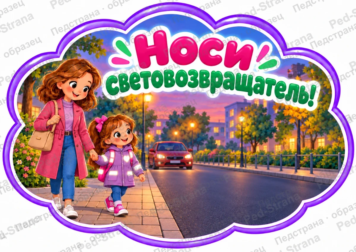 Речевые облачка «Я знаю правила дорожного движения!» — страница-пример 4
