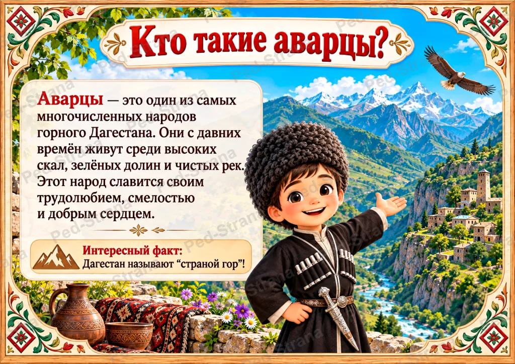 Народы России: Аварцы — страница-пример 1