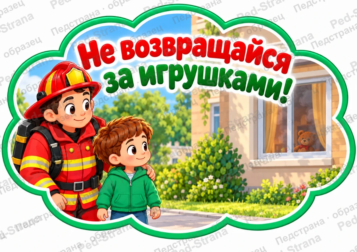 Речевые облачка «Правила пожарной безопасности» — страница-пример 3