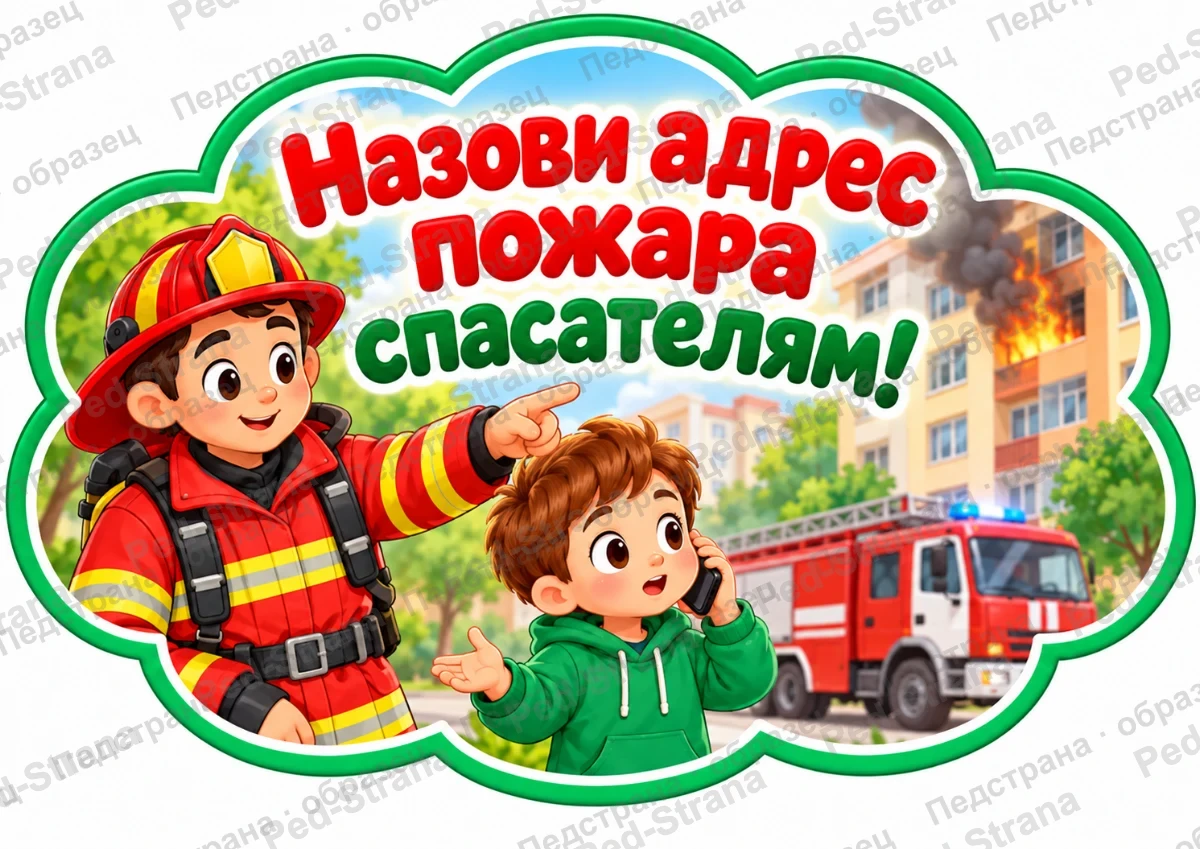 Речевые облачка «Правила пожарной безопасности» — страница-пример 4