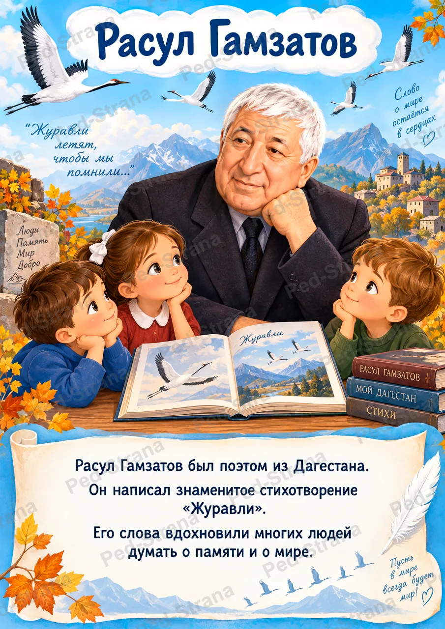 Папка-передвижка «День белых журавлей» — страница-пример 3