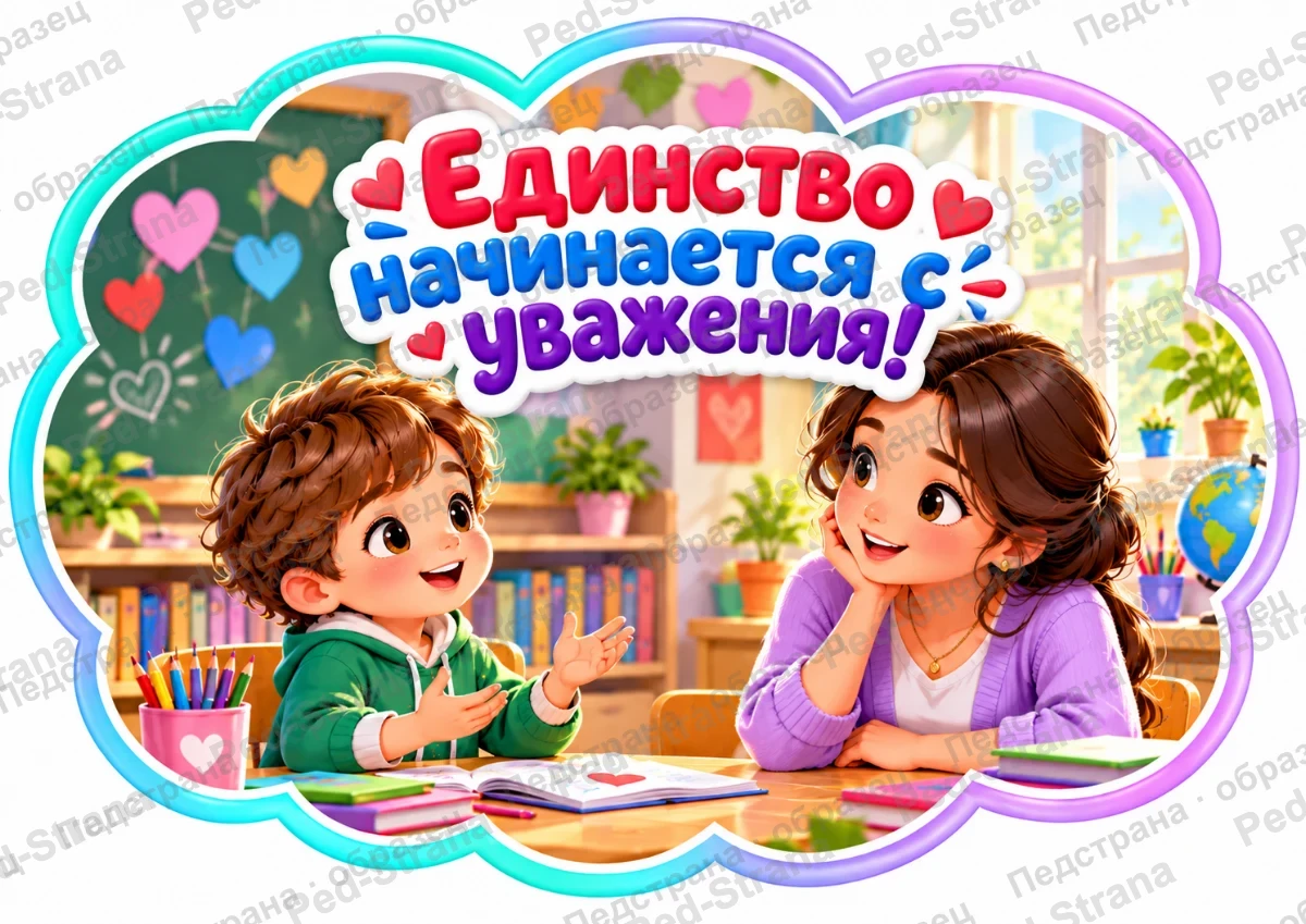 Речевые облачка «День народного единства» — Дружба и добрые дела — страница-пример 4