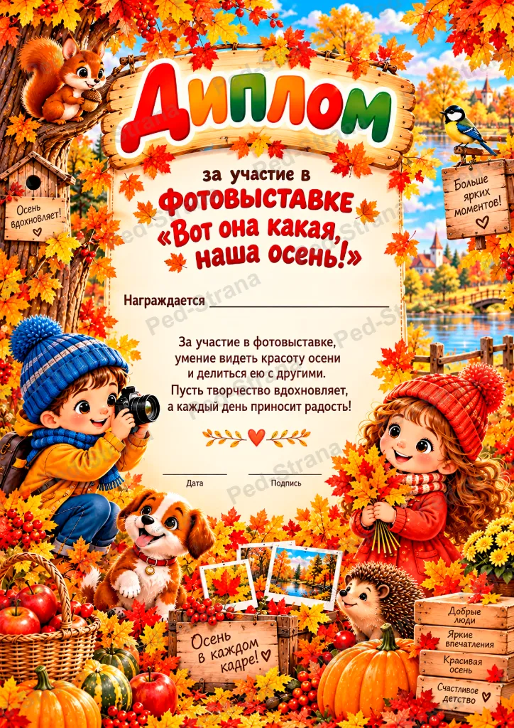 Фотовыставка «Вот она какая, наша осень!» — страница-пример 4