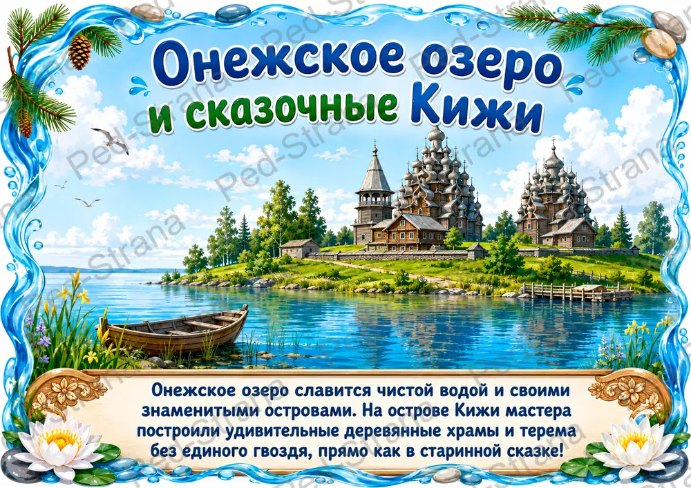 Тематический альбом «Удивительные озёра России» — страница-пример 8