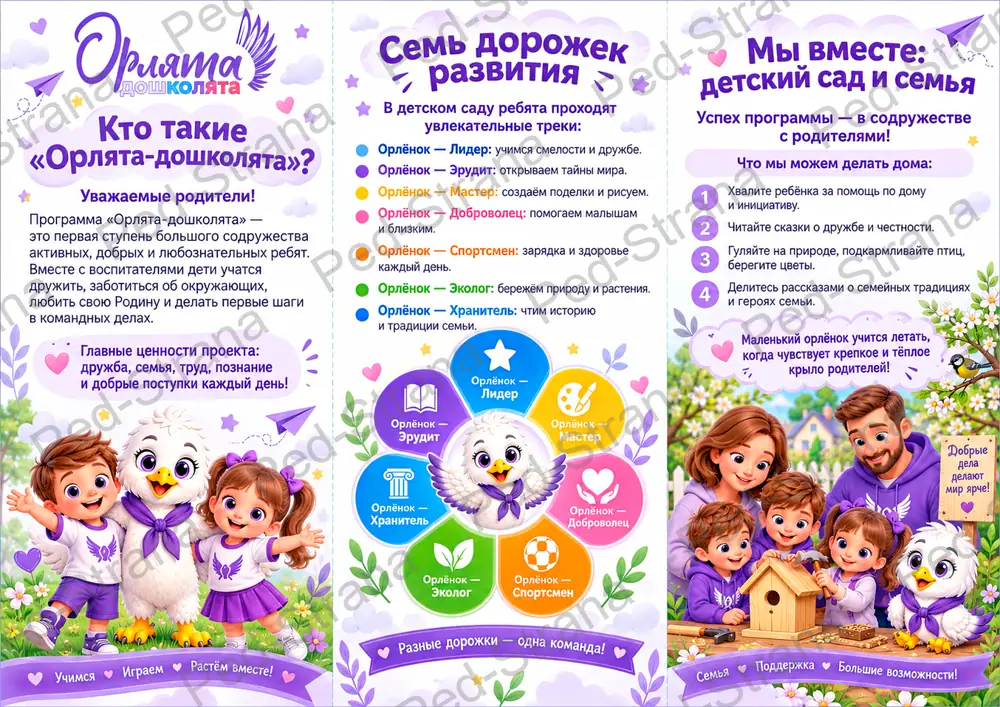 Буклет для родителей «Орлята-дошколята» — страница-пример 3
