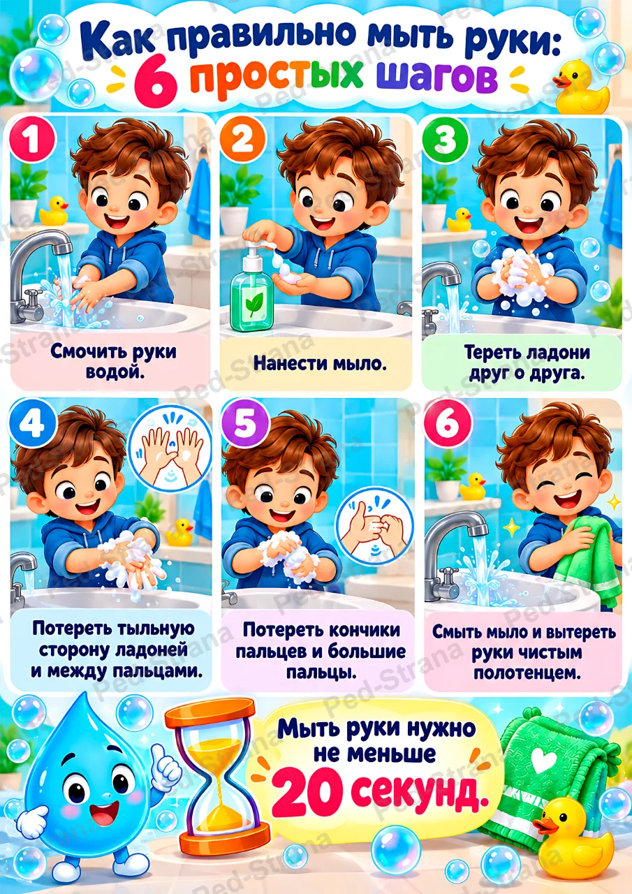 Папка-передвижка «15 октября - Всемирный день мытья рук» — страница-пример 3