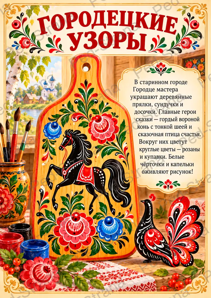 Тематический альбом «Чудеса народных мастеров» — страница-пример 8