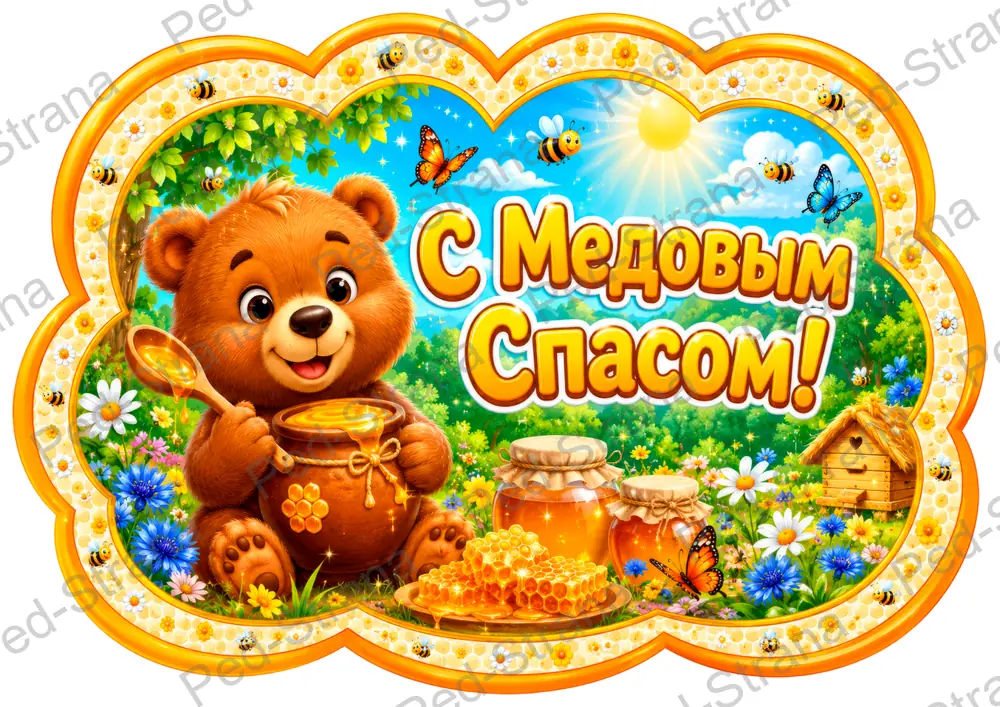 Речевые облачка "Медовый Спас" — страница-пример 2