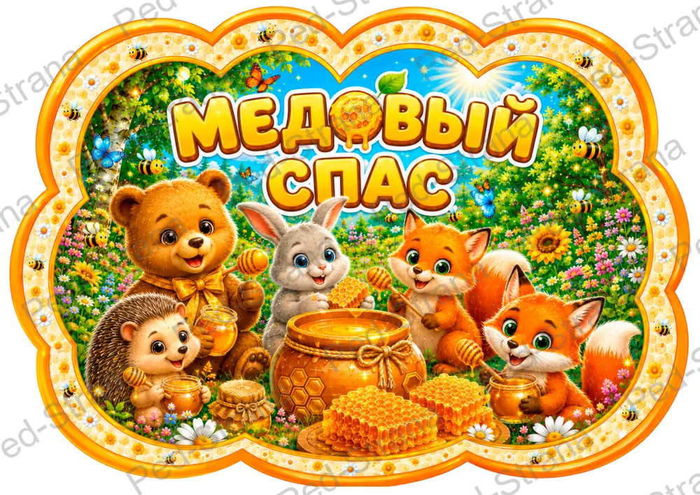 Речевые облачка "Медовый Спас" — страница-пример 12