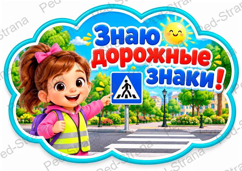 Речевые облачка "Я знаю ПДД" — страница-пример 10