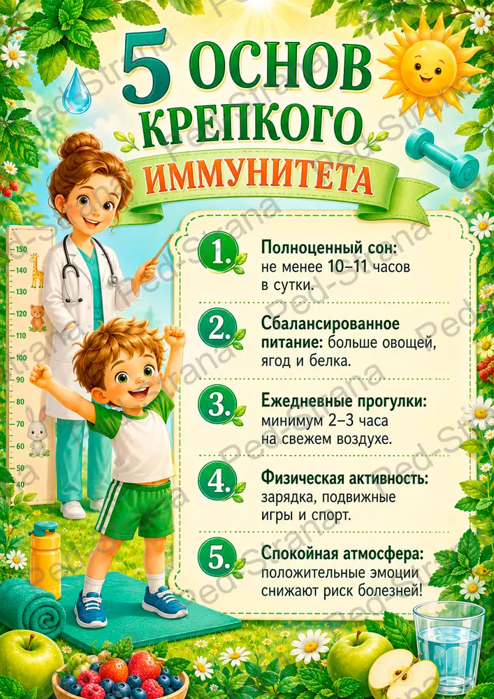"Папка-передвижка" Крепкий иммунитет — страница-пример 3