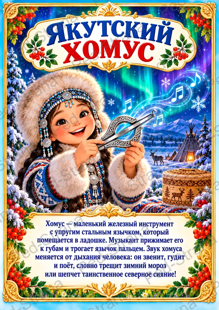 Тематический альбом "Музыкальные инструменты народов России" — страница-пример 12