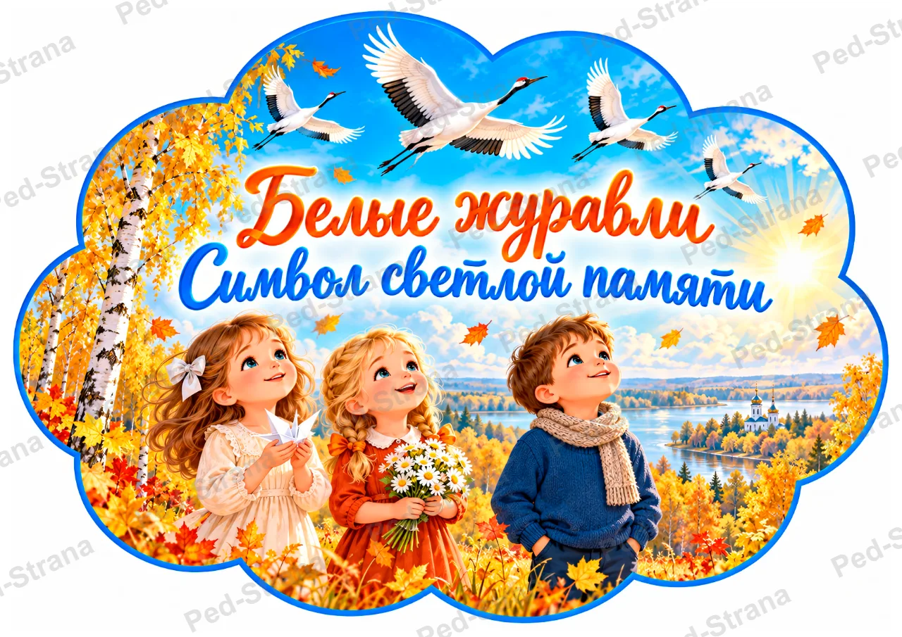 Речевые облачка "День белых журавлей" — страница-пример 3