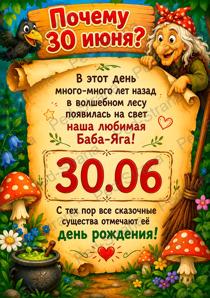 Папка-передвижка «30 июня - День рождения Бабы-Яги» — страница-пример 3