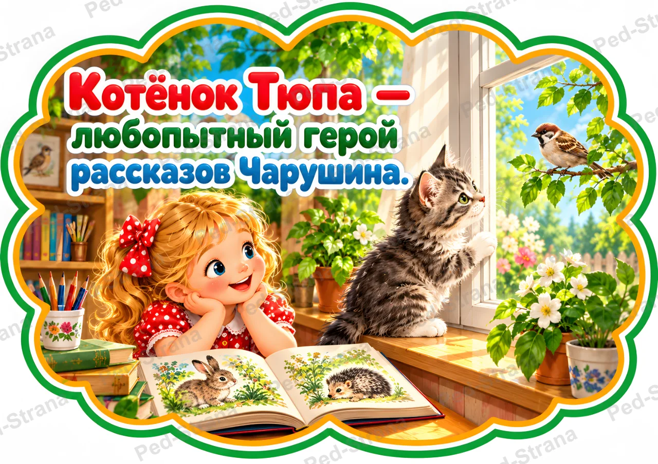 Речевые облачка «Евгений Чарушин. О зверятах - с любовью» — страница-пример 3
