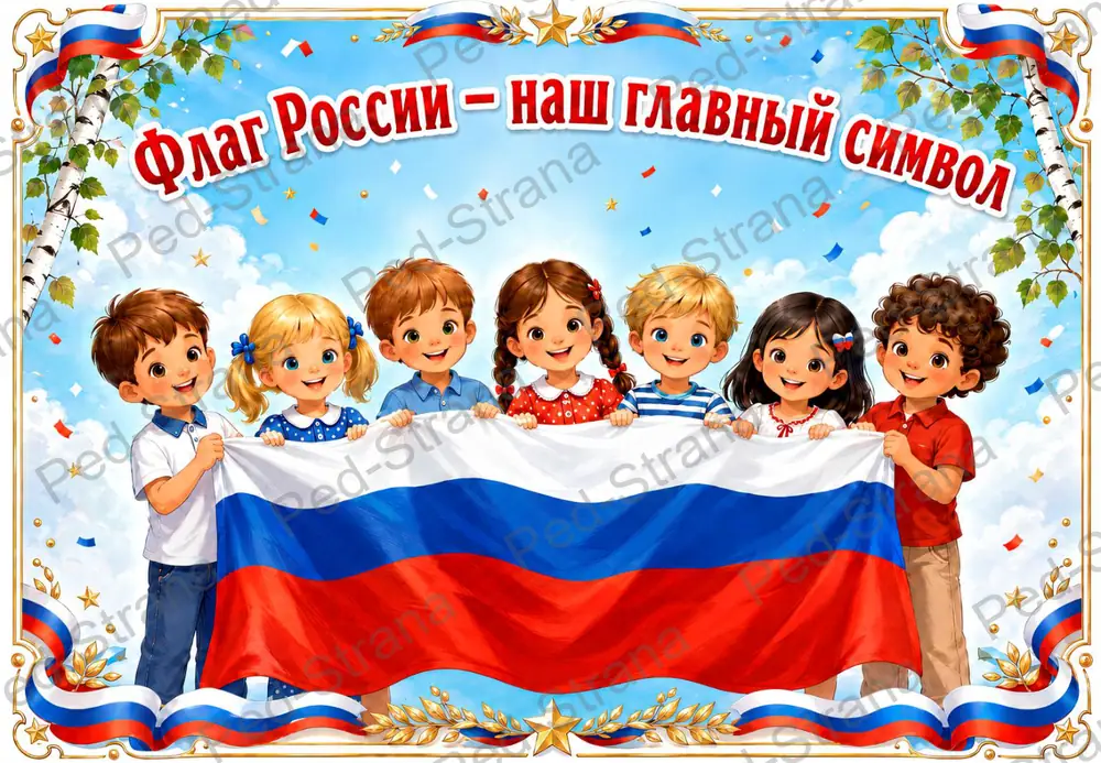 Презентация "Флаг России - наш главный символ" — страница-пример 1