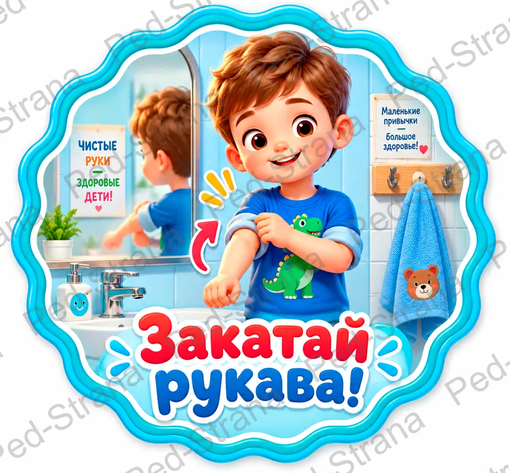 Алгоритм мытья рук — страница-пример 2