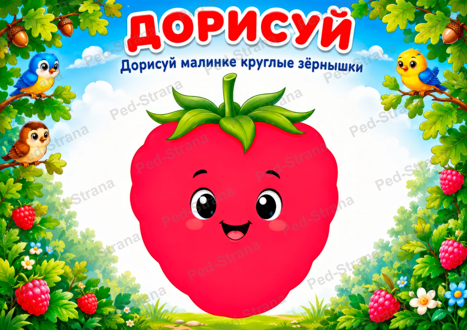 Дорисуй. Ягоды — страница-пример 2
