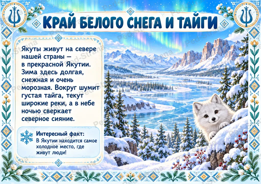 «Народы России: Якуты — жители северного края» — страница-пример 1