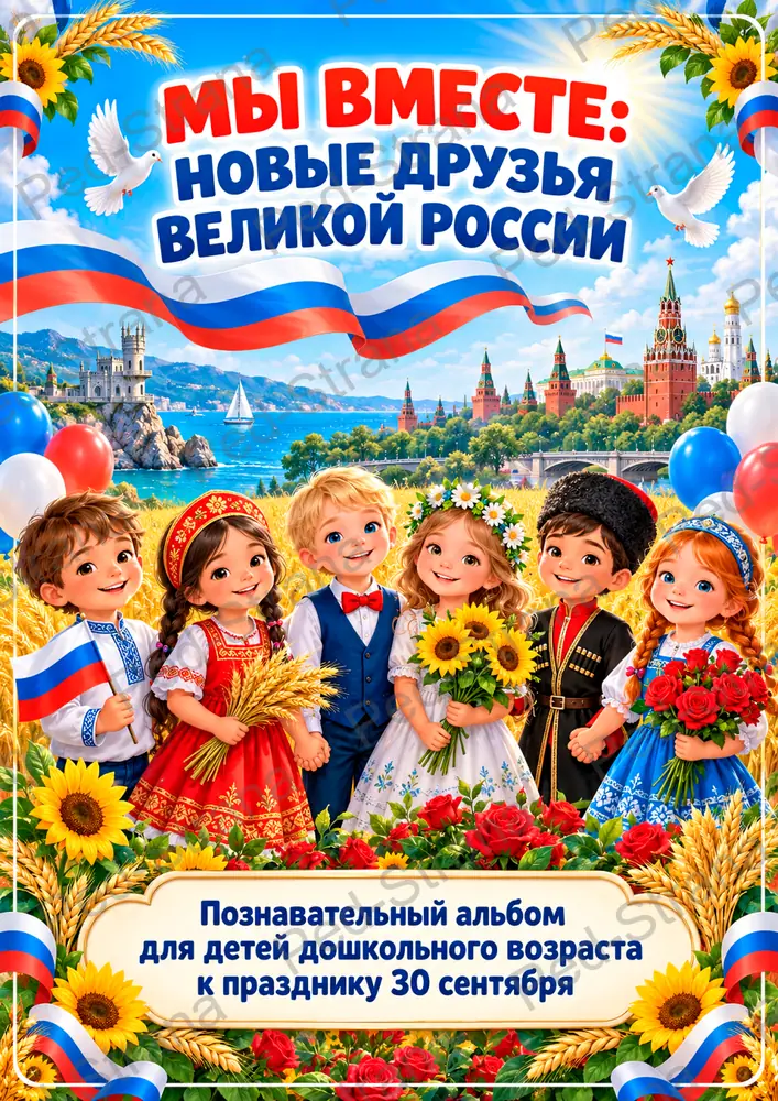 Познавательный альбом «30 сентября - День воссоединения» — страница-пример 2