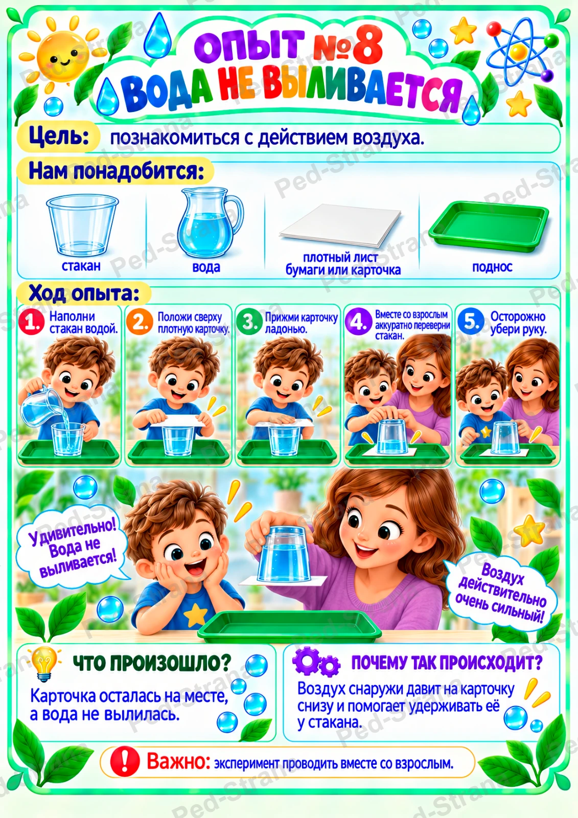 Картотека опытов и экспериментов для дошкольников — страница-пример 4