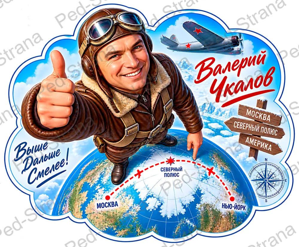 Облачка для оформления "Авиация" — страница-пример 2