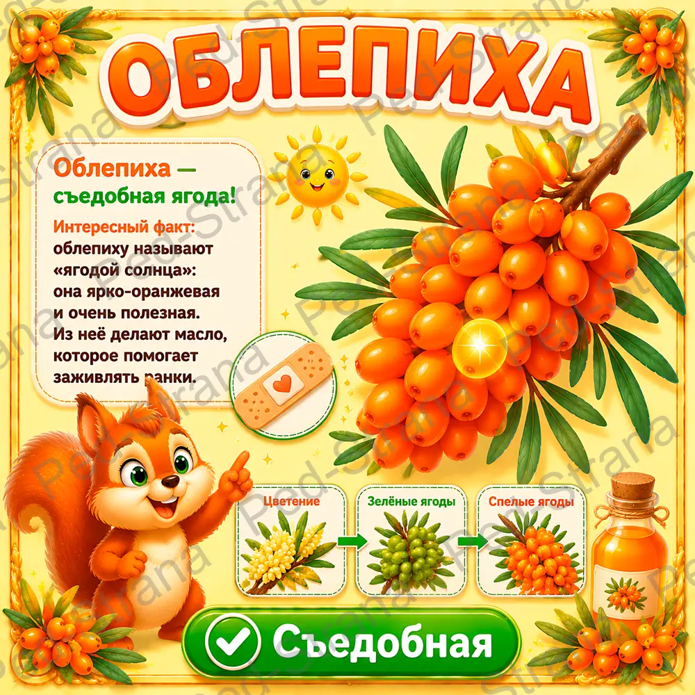 Тематические карточки "Съедобные и несъедобные ягоды" — страница-пример 4
