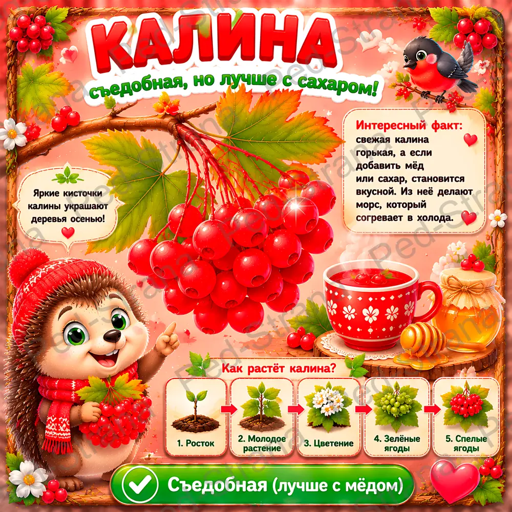Тематические карточки "Съедобные и несъедобные ягоды" — страница-пример 23