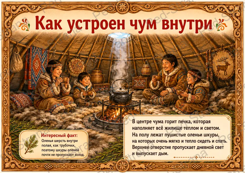 Тематический альбом "Традиционные жилища народов России" — страница-пример 8